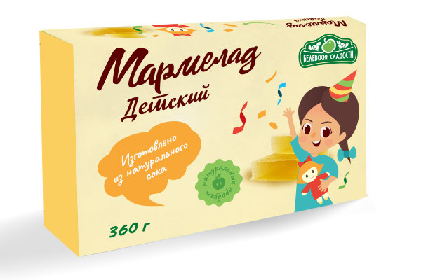 №2 Мармелад  "Детский" белевский 360г   в Бердске